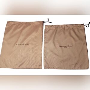 (2) Gianvito Rossi Milano Drawstring Dust Bags Medium Size
